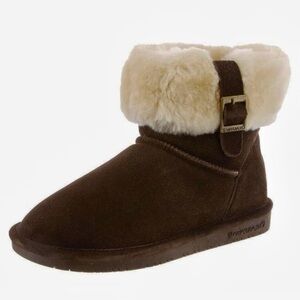 BearPaw Brown and Cream Winter Boots